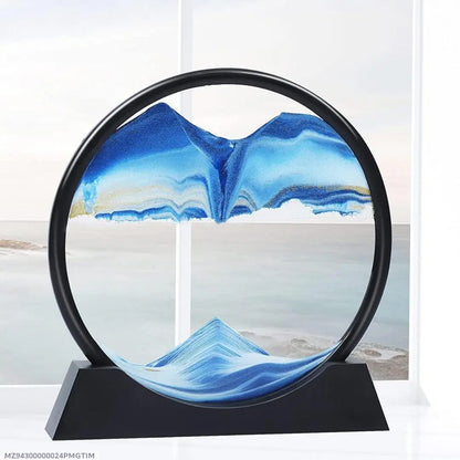 3d Moving Sandscapes Frame | Moving Sand Lamp Frame ( Random Color )