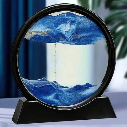 3d Moving Sandscapes Frame | Moving Sand Lamp Frame ( Random Color )